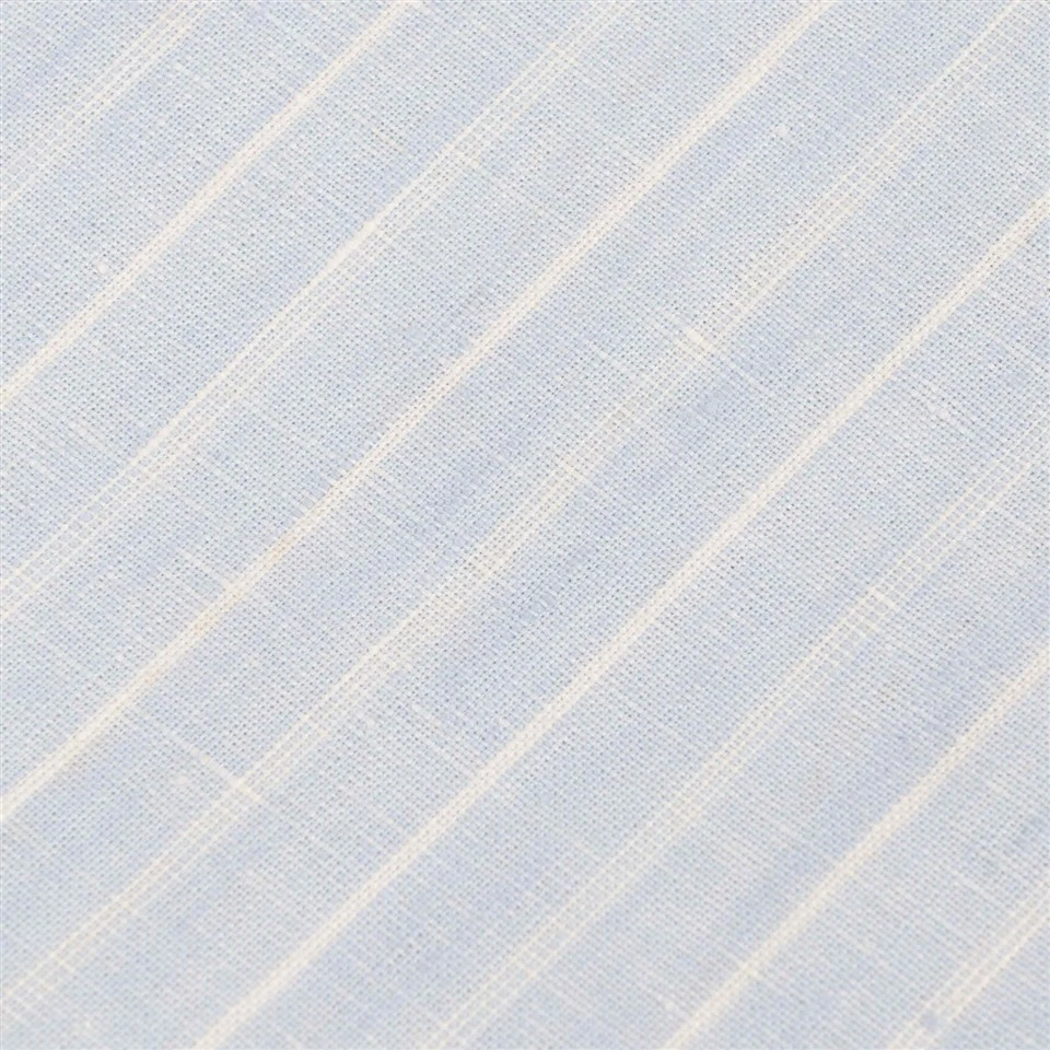 Light Blue White Striped Linen Fabric suppliers