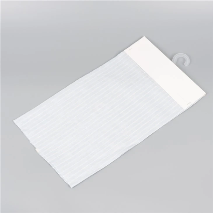 Light Blue White Striped Linen Fabric